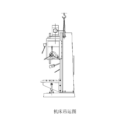 立式钻床吊运图